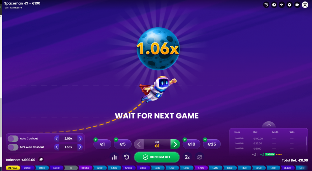 Spaceman Slot: Terbang di Langit Malam
